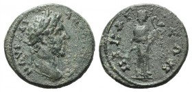 Marcus Aurelius (161-180). Bithynia, Nicaea. Æ (25mm, 9.05g, 6h). Laureate head r. R/ Hygieia standing r., feeding serpent. Cf. RPC IV online 5937 (te...