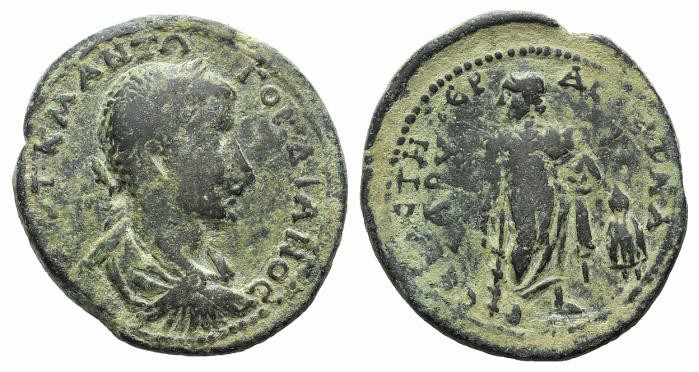 Gordian III (238-244). Cilicia, Sebaste. Æ (37mm, 24.51g, 2h). Laureate, draped ...