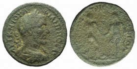 Philip I (244-249). Thrace, Perinthus. Æ (36mm, 16.34g, 6h). AY T K M IOYΛ ΦIΛIΠΠOC A, Laureate, draped and cuirassed bust r. R/ [...]TPI[…] OPΩN, Nud...
