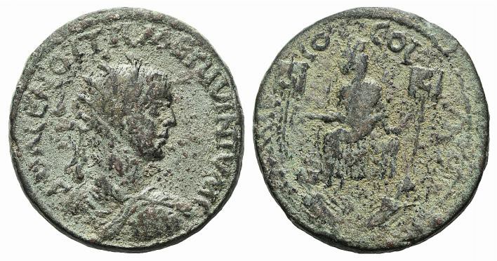 Herennius Etruscus (Caesar, 249-251). Cilicia, Mallus. Æ (30mm, 17.78g, 6h). Rad...