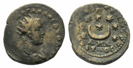 Volusian (251-253). Cilicia, Anazarbus. Æ (24mm, 8.46g, 6h). Radiate, draped and cuirassed bust r. R/ Crescent with seven stars. RPC IX 1519; Ziegler ...