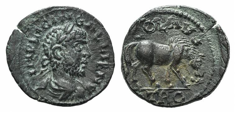Gallienus (253-268). Troas, Alexandria. Æ (23mm, 6.20g, 12h). Laureate, draped a...