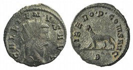 Gallienus (253-268). Antoninianus (20mm, 3.18g, 11h). Rome, 267-8. Radiate, draped and cuirassed bust r. R/ Panther standing l.; B. RIC V 230; RSC 586...