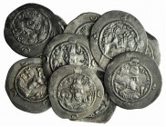 Sasanian Kings, lot of 10 AR Drachms, to be catalog. Lot sold as is it, no returns