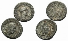 Lot of 2 Roman Provincial Tetradrachms, including Herennius Etruscus and Trajan Decius. Lot sold as is it, no returns
