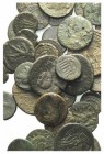 Lot of c. 100 Roman Provincial Æ coins to be catalog. Lot sold as is, no returns