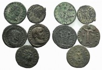 Lot of 5 Roman Imperial AE to be catalog. Lot sold as it, no returns