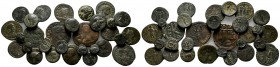 Lot of 25 Bronze coins. Lot sold as it, no returns