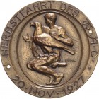 Auto- und Motorradmedaillen und -plaketten
Wiesbaden Einseitige vergoldete Bronzemedaille 1927 (G.A. Bredow/Mayer & Wilhelm) Herbstfahrt des W.A.C. (...