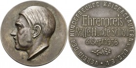 Drittes Reich
 Versilberte Bronzemedaille 1936 (unsigniert) Ehrenpreis der Rasse-Hundeschau, gestiftet vom Verein der Hundefreunde Kaiserslautern und...
