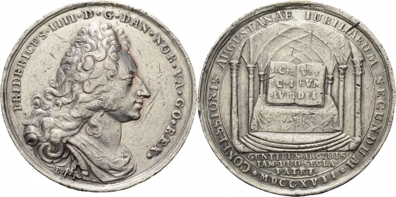 Reformation-Ereignisse und Jubiläen
 Silbermedaille 1717 (Peter Berg) 200 Jahre...
