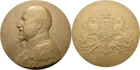 Bulgarien
Ferdinand I. 1887-1918 Bronzemedaille 1912 (Marschall) 25-jähriges Regierungsjubiläum. Uniformiertes Brustbild nach links / Bekrönter, von ...