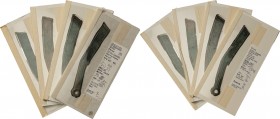 China
Vormünzliche Zahlungsmittel Messergeld vom Typ Ming Tao 400-220 v.Chr Interessantes Lot chinesischen Messergeldes vom Typ Ming Tao in unterschi...