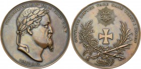 Dänemark
Frederik VII. 1848-1863 Bronzemedaille 1863 (Schmahlfeld) Auf seinen Tod. Kopf nach rechts / Freimauererzeichen. 54,5 mm, 67,99 g Vorzüglich...