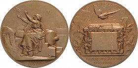 Frankreich
Dritte Republik 1870-1940 Bronzemedaille 1871 (C.J. Degeorge) Brieftaubeneinsatz während der Belagerung von Paris. Lutetia sitzt auf einer...