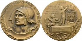 Frankreich
Dritte Republik 1870-1940 Bronzemedaille 1931 (Marey) Prämie der Militärschule in Orleans. Kopf der Jean d'Arc halb links / Zwei Kinder um...