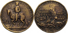 Großbritannien
George II. 1727-1760 Bronzegussmedaille 1746 (unsigniert) Schlacht bei Culloden. William Augustus, Duke of Cumberland, hoch zu Ross si...