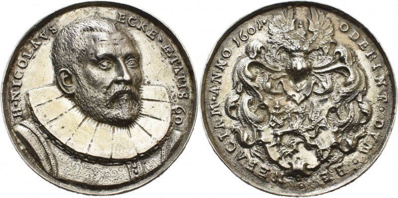 Riga-Unter polnischer Herrschaft
Sigismund III. Wasa 1587-1632 Silbergussmedail...