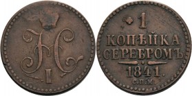 Russland
Nikolaus I. 1825-1855 Kopeke 1841, SPM-Izhorsk Bitkin 827 Brekke 110 Sehr schön
