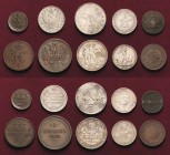 Russland
Lot-12 Stück Interessantes Lot russischer Münzen. Darunter: 1/4 Kopeke 1899, Denga 1819, Kopeke 1838, 2 Kopeken 1843, 3 Kopeken 1913, 5 Kope...