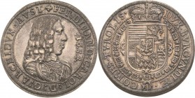 Habsburg
Erzherzog Ferdinand Carl 1632-1662 Taler 1654, Hall M./T. 513 Davenport 3367 Voglhuber 185/II Prachtvolles Exemplar. Kl. Henkelspur, vorzügl...