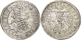 Habsburg
Leopold I. 1657-1705 3 Kreuzer 1698, GE-Prag Herinek 1465 Dietiker 864 Sehr schön- vorzüglich