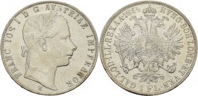 Kaiserreich Österreich
Franz Joseph I. 1848-1916 Gulden 1865, E-Nagybanya Jaeger 328 Sehr schön+