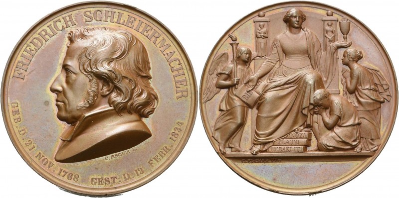 Aachen
 Bronzemedaille 1834 (C. Fischer) Tod des protestantischen Theologen Fri...