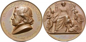 Aachen
 Bronzemedaille 1834 (C. Fischer) Tod des protestantischen Theologen Friedrich Schleiermacher (1768-1834). Brustbild nach links / Religio, übe...