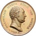 Bayern
Maximilian IV. Joseph 1799-1805 Einseitiges Bronze-Klischee o.J. (M. Eisele) Kopf nach rechts. 49 mm, 20,34 g Kl. Fleck, fast Stempelglanz