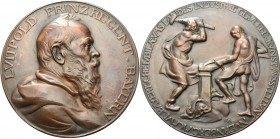Bayern
Prinzregent Luitpold 1886-1912 Bronzemedaille 1906 (Akerberg) 3. Bayerische Landes-, Industrie-, Gewerbe- und Kunstausstellung in Nürnberg. Br...