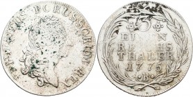 Brandenburg-Preußen
Friedrich II., der Große 1740-1786 1/3 Taler 1775, B-Breslau Olding 90 Kluge 145.2 v. Schrötter 553 Avers leichte Belagreste, seh...