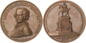 Brandenburg-Preußen
Friedrich II., der Große 1740-1786 Bronzemedaille 1840 (C. Pfeuffer/Loos) Grundsteinlegung des Denkmals für Friedrich II. anläßli...