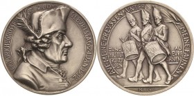 Brandenburg-Preußen
Friedrich II., der Große 1740-1786 Silbermedaille 1912 (K. Goetz) 200. Geburtstag des Königs Friedrich der Große. Brustbild nach ...