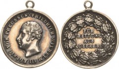 Brandenburg-Preußen
Friedrich Wilhelm III. 1797-1840 Silbermedaille o.J. (Pfeuffer) Miniatur zur preußischen Rettungsmedaille. Kopf nach links / 4 Ze...