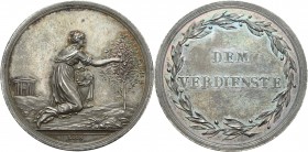 Brandenburg-Preußen
Friedrich Wilhelm III. 1797-1840 Silbermedaille o.J. (um 1800) (Loos) Verdienstmedaille. Weibliche Person kniet nach rechts vor e...