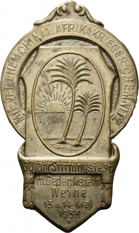 Chemnitz
 Versilbertes Abzeichen 1933. 30-jähriges Stiftungsfest des Vereins eh...