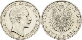 Preußen
Wilhelm II. 1888-1918 2 Mark 1888 A Jaeger 100 Fast vorzüglich