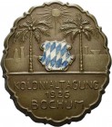 Medaillen und Abzeichen
 Bronziertes Abzeichen 1926 (C. Poellath) Kolonialtagung in Bochum. Bayerischer, farbig lackierter Wappenschild zwischen zwei...