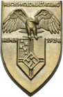 Medaillen und Abzeichen
 Bronzeabzeichen 1938. Reichskolonialtagung in Bremen. Adler mit ausgebreiteten Flügeln auf Schild. 42 x 26,9 mm, 3,32 g. Mit...
