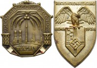 Medaillen und Abzeichen
 Bronzefarbenes Blechabzeichen 1925 (C. Poellath) Kolonialtagung München. Palme, darunter Stadtansicht. 35,2 x 32,9 mm, 3,33 ...