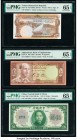 Afghanistan Bank of Afghanistan 10 Afghanis ND (1961) / SH1340 Pick 37 PMG Gem Uncirculated 65 EPQ; China Central Bank of China 5 Dollars; 1 Chiao = 1...