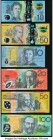 Australia Group Lot of 6 Polymer examples Crisp Uncirculated. 

HID09801242017

© 2020 Heritage Auctions | All Rights Reserved