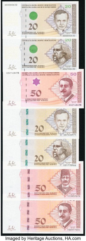 Bosnia And Herzegovina Bosnia and Herzegovina National Bank Group Lot of 7 Examp...