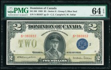 Canada Dominion of Canada $2 23.6.1923 DC-26i PMG Choice Uncirculated 64 EPQ. 

HID09801242017

© 2020 Heritage Auctions | All Rights Reserved