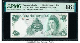 Cayman Islands Currency Board 5 Dollars 1974 (ND 1981) Pick 6a* Replacement PMG Gem Uncirculated 66 EPQ. 

HID09801242017

© 2020 Heritage Auctions | ...