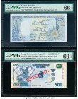 Congo Democratic Republic Banque Centrale du Congo 500 Francs 2002 (ND 2004) Pick 96s Specimen PMG Superb Gem Uncirculated 69 EPQ; Congo Republic Banq...