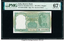India Reserve Bank of India 5 Rupees ND (1951) Pick 33 Jhun6.3.2.1 PMG Superb Gem Unc 67 EPQ. Staple holes at issue.

HID09801242017

© 2020 Heritage ...