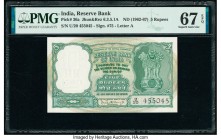India Reserve Bank of India 5 Rupees ND (1962-67) Pick 36a Jhun6.3.5.1A PMG Superb Gem Unc 67 EPQ. Staple holes at issue.

HID09801242017

© 2020 Heri...