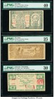 Indonesia Republic Regionals 1000 Rupiah 1947 Pick S335c PMG Very Fine 30; Vietnam Giay Bac Viet Nam 10; 20 Dong ND (1948) Pick 23; 26 Two Examples PM...